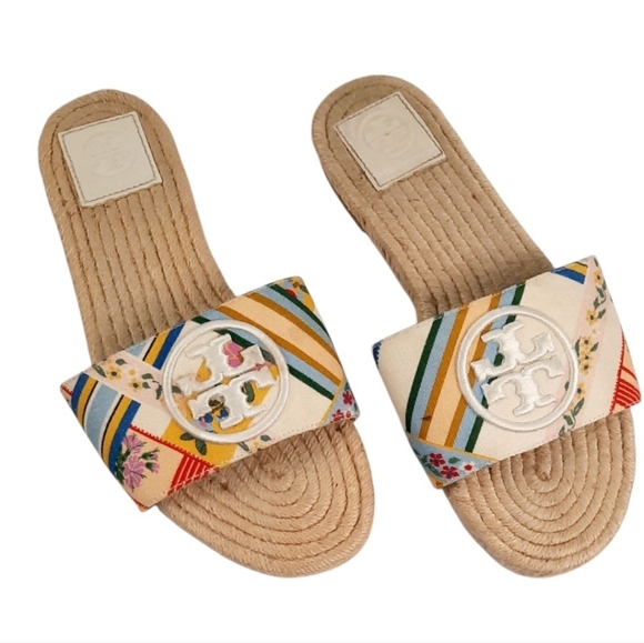 Tory Burch Shoes - Tory Burch Multicolor Striped Sandals